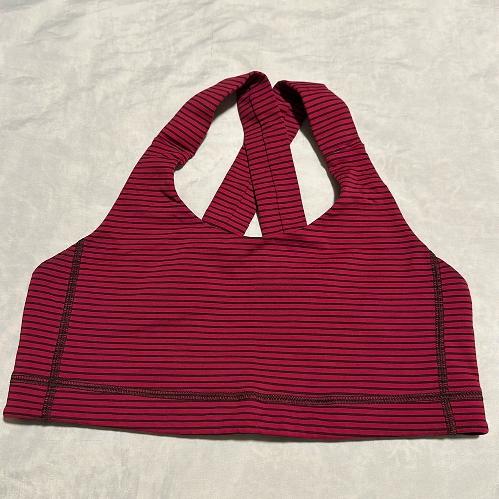 Lululemon • Striped All Sport Bra • Sz 8 - Picture 4 of 9